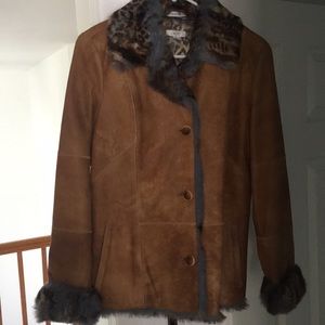 Cache Women’s Fur-lined Leather Coat